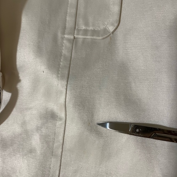 Bebe Off White Satin Trench Coat - Picture 9 of 12